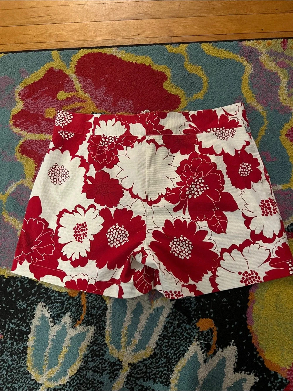 Parke & Ronen Swim trunk short Men’s 32 Red White print
